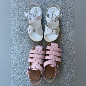2 Pairs! Toddler girl size 7 sandals. old navy & footmates